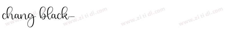 chang black字体转换